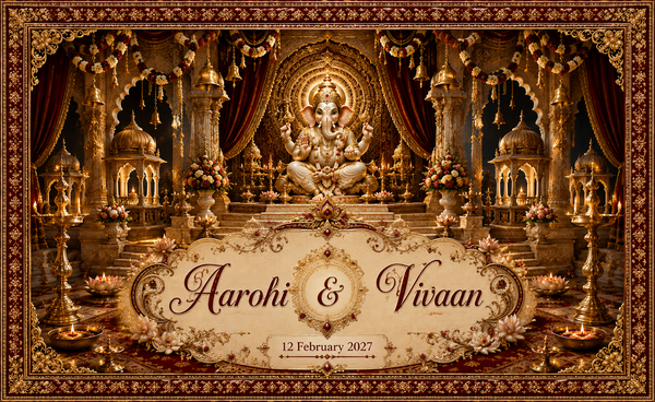 Ganesh Royal Night Mandap personalized Antarpat