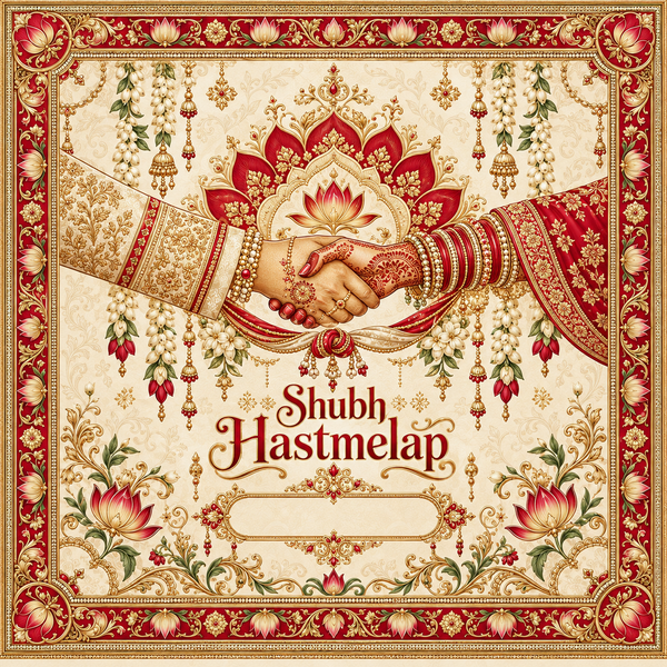 RUM-001-02 Royal Hastmelap Sacred Hands Lotus Wedding Rumal original textile print artwork