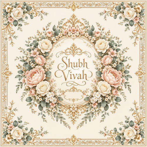 Floral Wedding Rumal